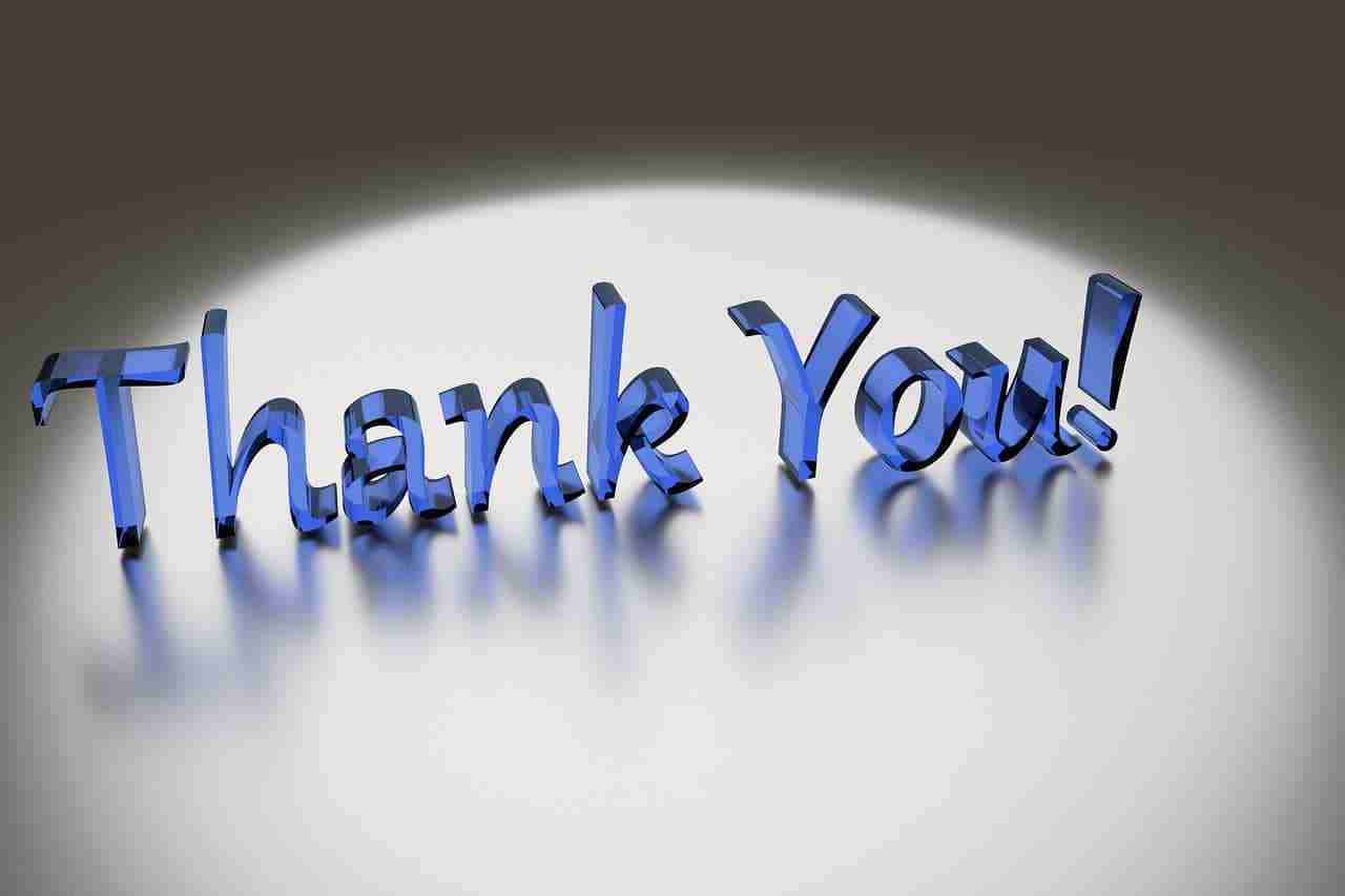 Accident claim solicitors thank you