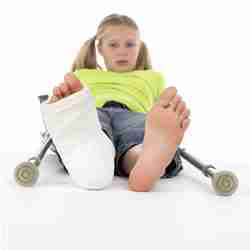 Child with a broken leg wondering how long to claim for injury compensation