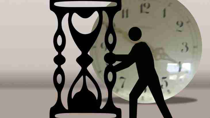 Compensation claim time limits illustrated with a figure and sand timer showing legal deadline