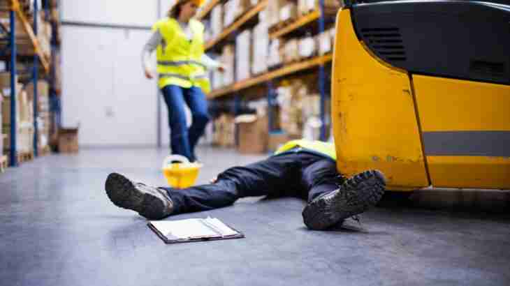 Forklift truck crushing a worker leading to a claim