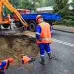What Is a Public Highway Unsecured roadworks with a deep trench creating a hazard on a public highway